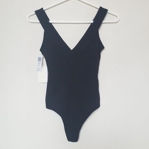 Aritzia v-neck thong bodysuit